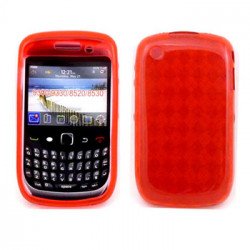 BlackBerry Curve 8520 8530 9300 9330 TPU Gel Case (Red)